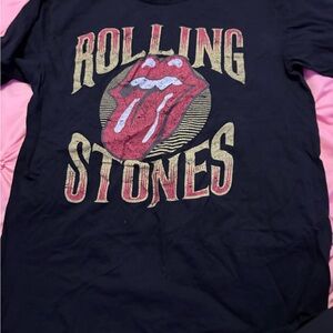 The Rolling Stones Black Cotton Tee